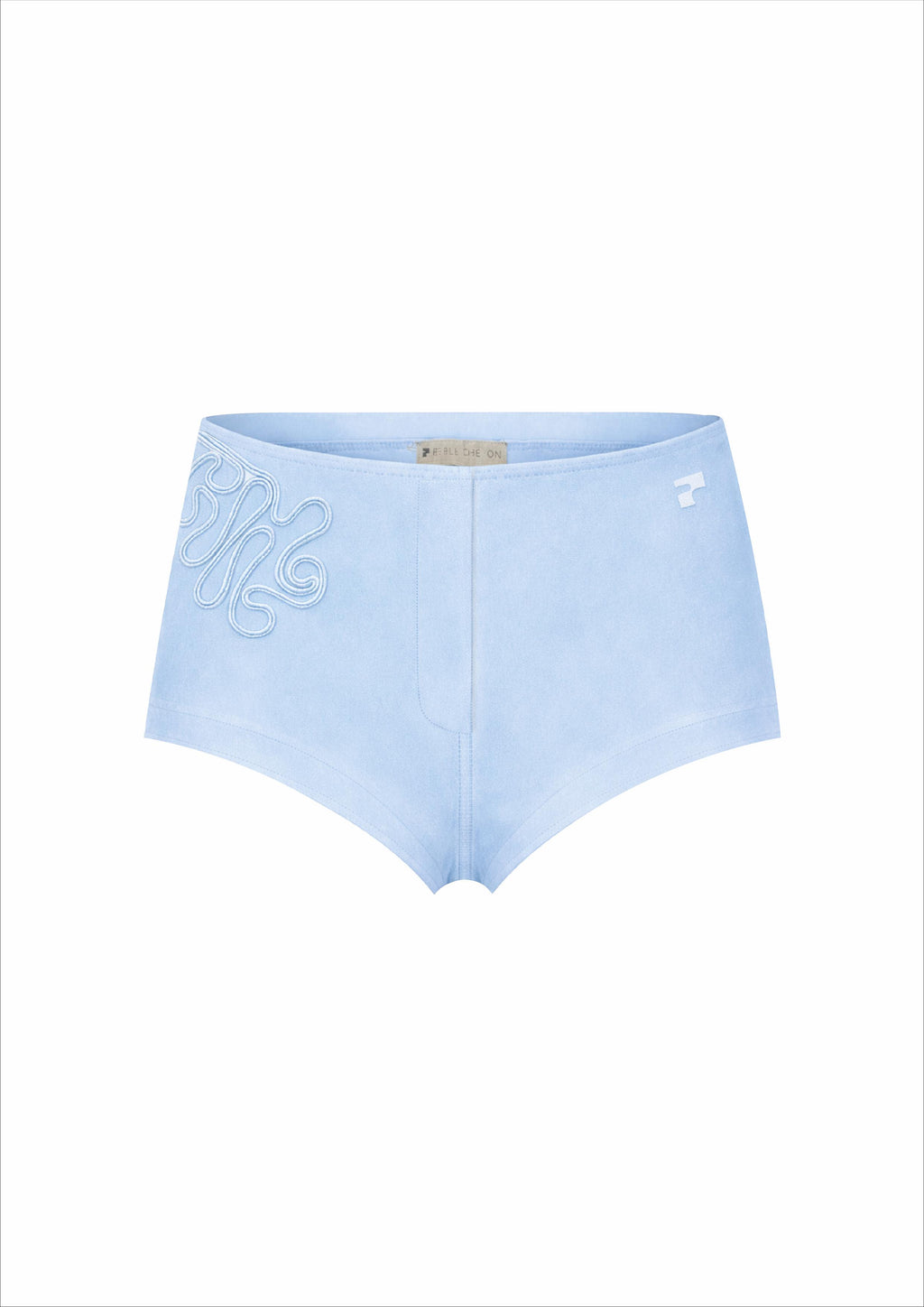 Le Short Alcantara Bleu Glacé