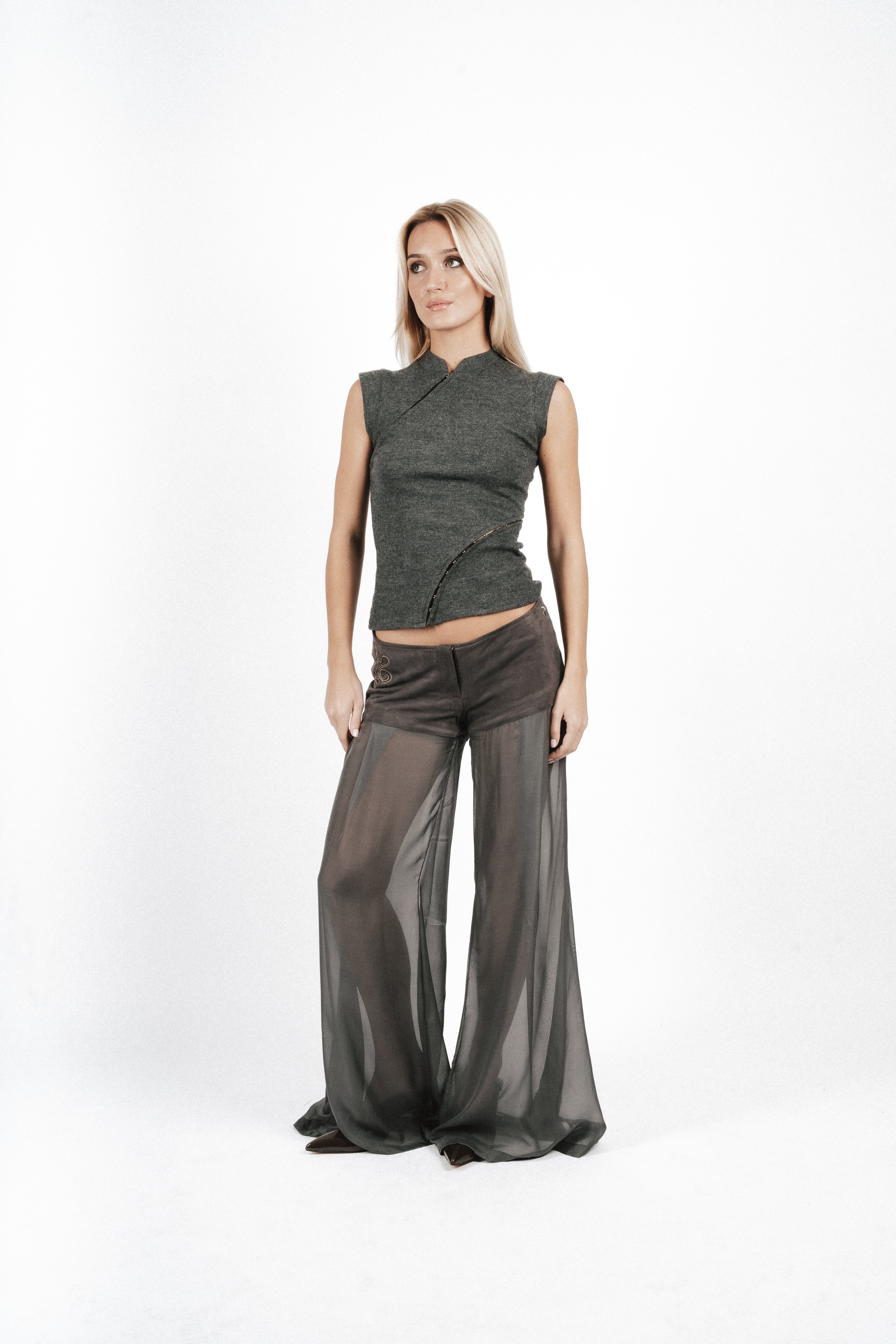 Le Pantalon Adagio | Gris Glacé